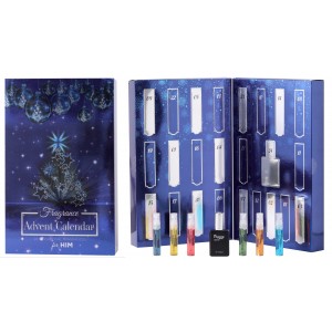 Saffron LONDON Advent Calendar Christmas Fragrances for Men, (Blue)